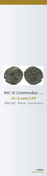 RIC III Commodus 179 — CANOA