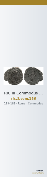 RIC III Commodus 186 — CANOA