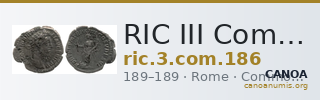 RIC III Commodus 186 — CANOA