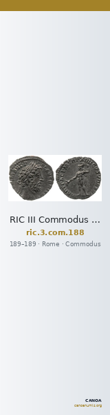 RIC III Commodus 188 — CANOA