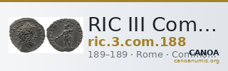 RIC III Commodus 188 — CANOA