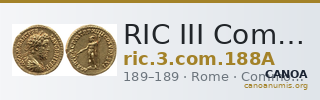 RIC III Commodus 188A — CANOA