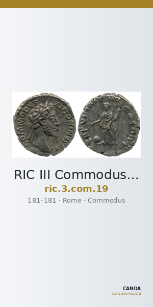 RIC III Commodus 19 — CANOA