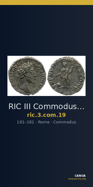 RIC III Commodus 19 — CANOA
