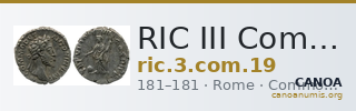 RIC III Commodus 19 — CANOA
