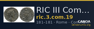 RIC III Commodus 19 — CANOA