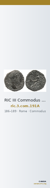 RIC III Commodus 191A — CANOA