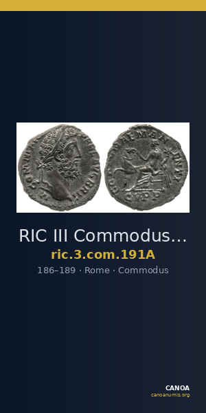 RIC III Commodus 191A — CANOA