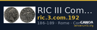 RIC III Commodus 192 — CANOA