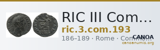 RIC III Commodus 193 — CANOA