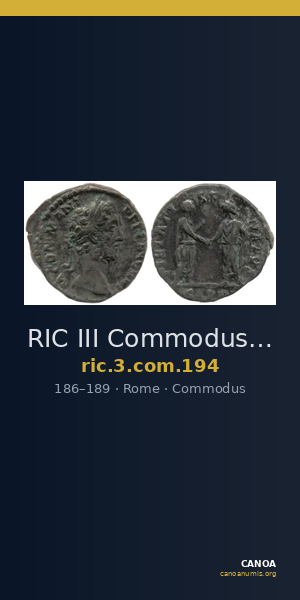 RIC III Commodus 194 — CANOA
