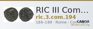RIC III Commodus 194 — CANOA