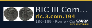 RIC III Commodus 194 — CANOA