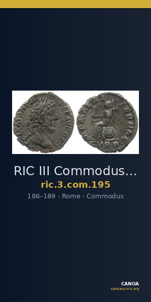 RIC III Commodus 195 — CANOA