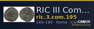 RIC III Commodus 195 — CANOA