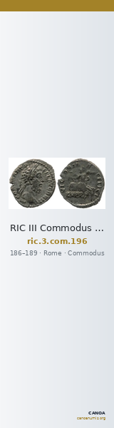 RIC III Commodus 196 — CANOA