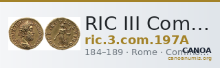 RIC III Commodus 197A — CANOA