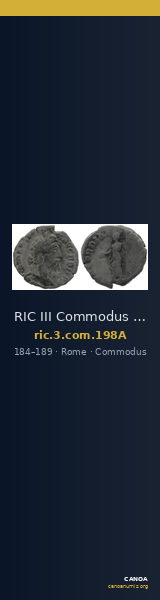 RIC III Commodus 198A — CANOA