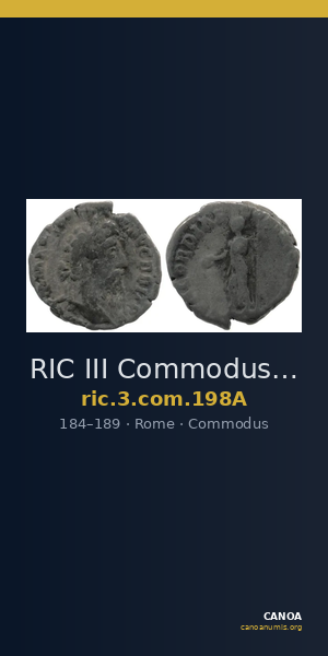 RIC III Commodus 198A — CANOA