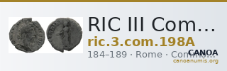 RIC III Commodus 198A — CANOA