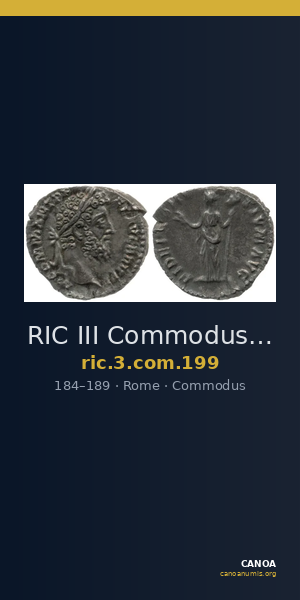 RIC III Commodus 199 — CANOA