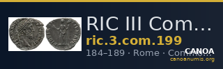 RIC III Commodus 199 — CANOA