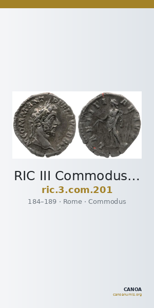 RIC III Commodus 201 — CANOA