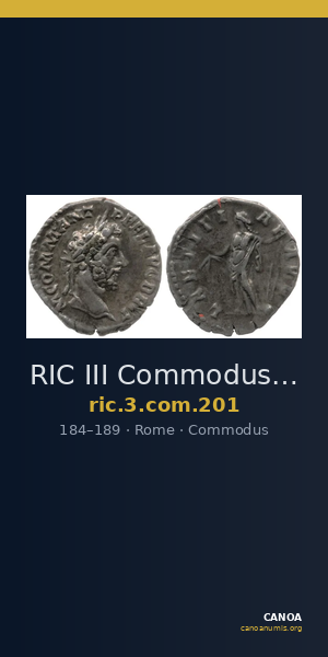 RIC III Commodus 201 — CANOA