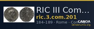 RIC III Commodus 201 — CANOA