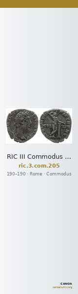 RIC III Commodus 205 — CANOA