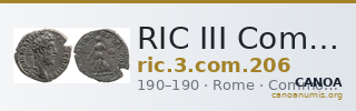 RIC III Commodus 206 — CANOA