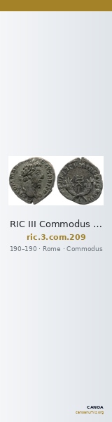 RIC III Commodus 209 — CANOA
