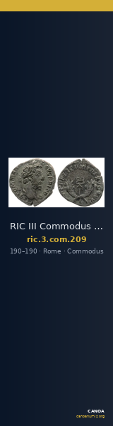 RIC III Commodus 209 — CANOA