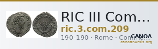 RIC III Commodus 209 — CANOA