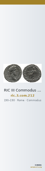 RIC III Commodus 212 — CANOA