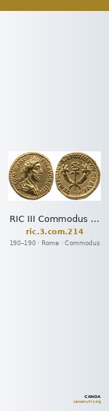 RIC III Commodus 214 — CANOA