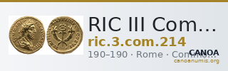 RIC III Commodus 214 — CANOA