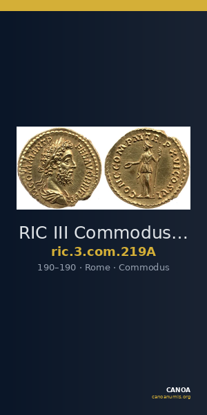 RIC III Commodus 219A — CANOA