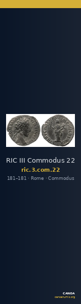 RIC III Commodus 22 — CANOA