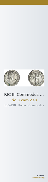 RIC III Commodus 220 — CANOA