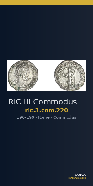 RIC III Commodus 220 — CANOA