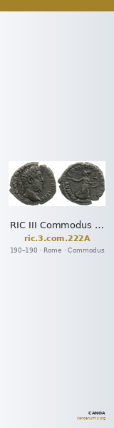 RIC III Commodus 222A — CANOA