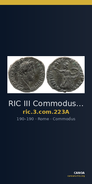 RIC III Commodus 223A — CANOA