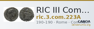 RIC III Commodus 223A — CANOA