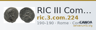 RIC III Commodus 224 — CANOA