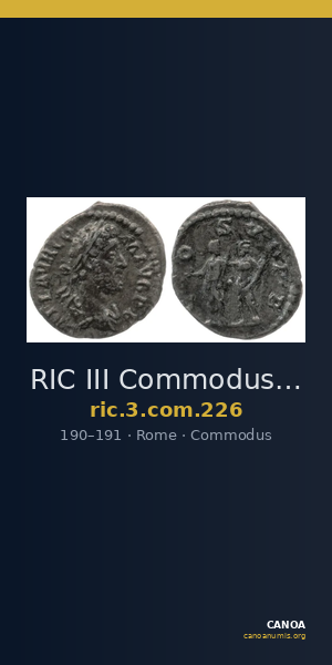RIC III Commodus 226 — CANOA
