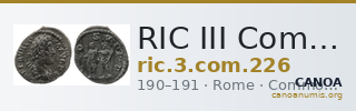 RIC III Commodus 226 — CANOA