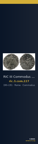 RIC III Commodus 227 — CANOA