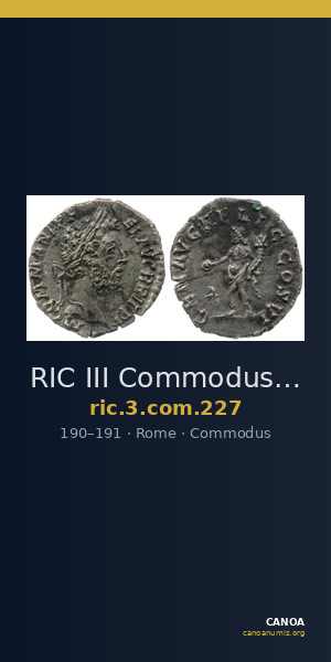 RIC III Commodus 227 — CANOA
