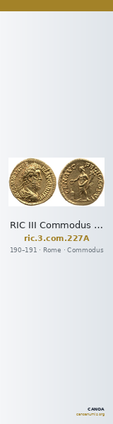 RIC III Commodus 227A — CANOA